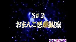 Mai Kaoru in red-hot gets vibrators in peach